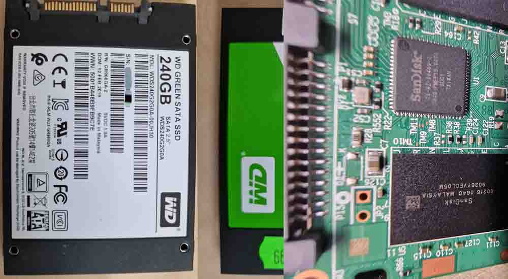 WD Green odzyskiwanie danych z dysku SSD